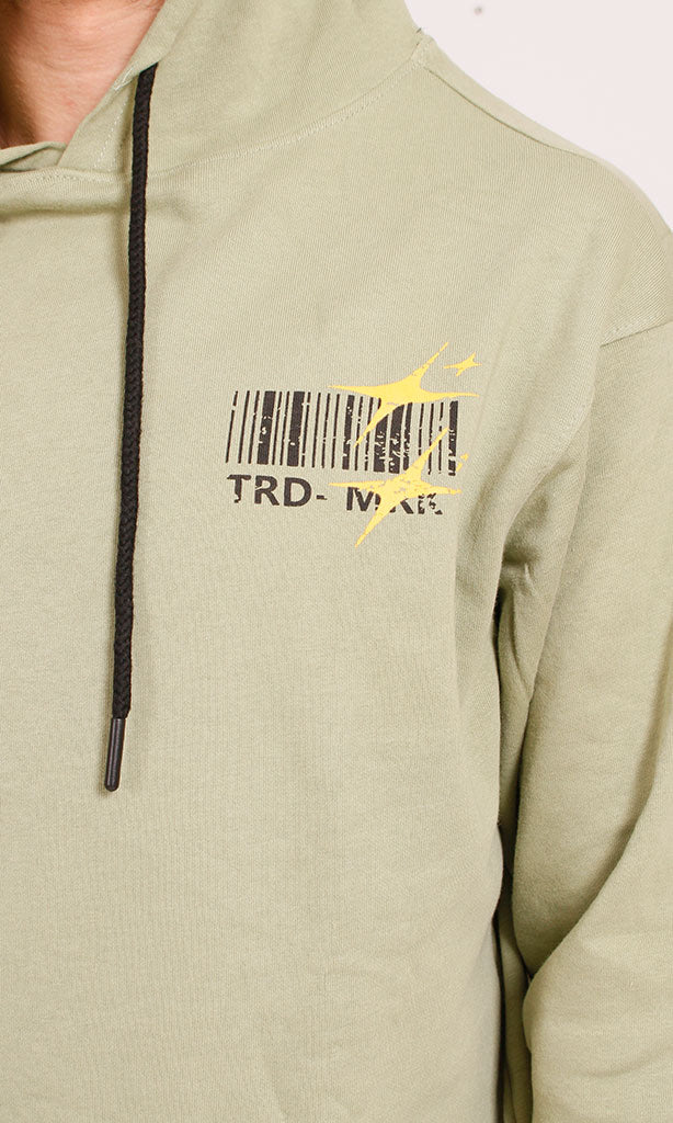 R207859 - Graphic Hoodie - Pale Yellow