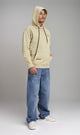 R207859 - Graphic Hoodie - Pale Yellow