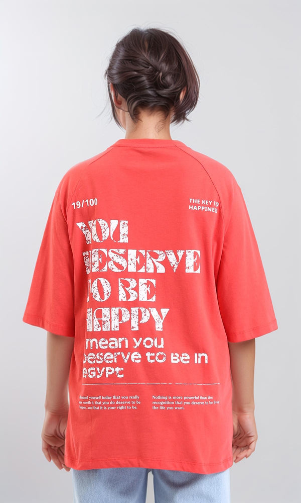 R207864 - Printed Summer Comfy Long Tee - Watermelon