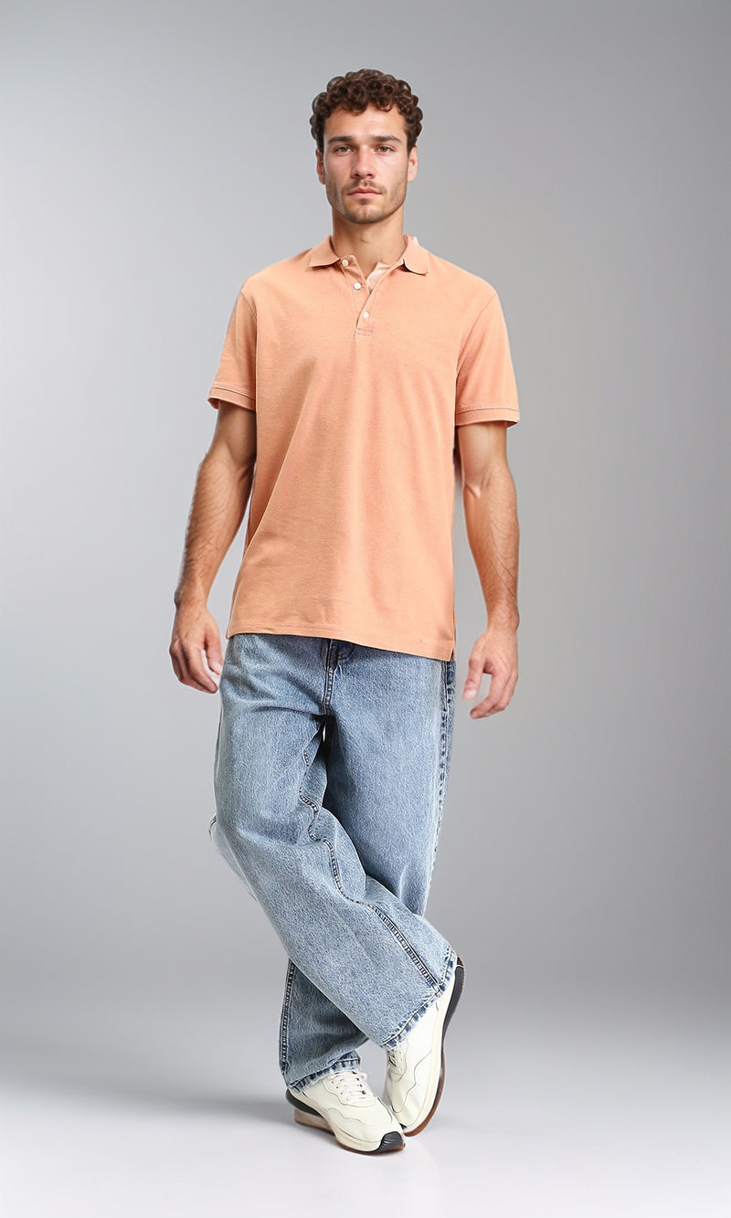 R207928 - Wide Leg Trendy Jeans - Light Blue