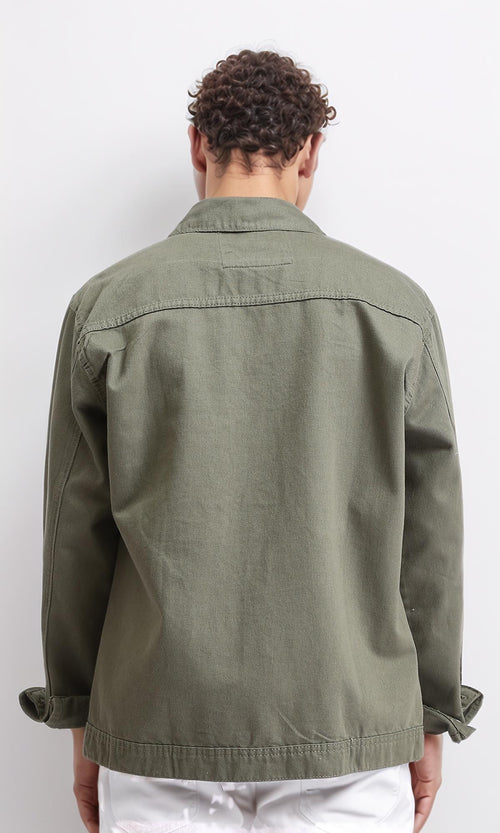 Olive Green Utility Field Jacket - R207960
