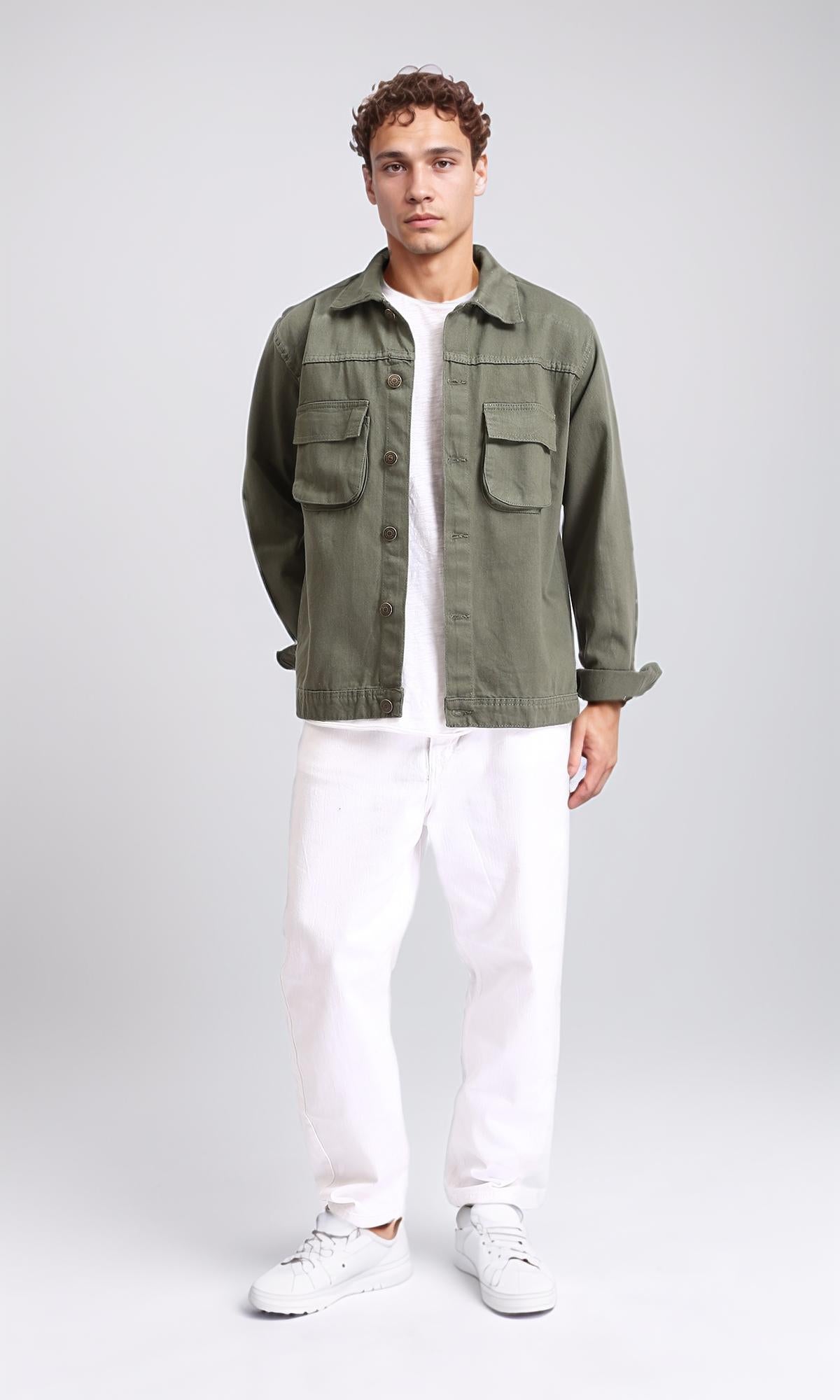 Olive Green Utility Field Jacket - R207960