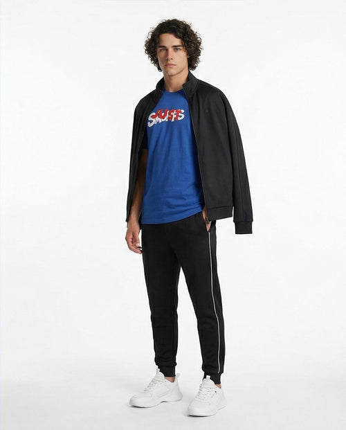 Ravin x The Smurfs: "Just Smurfs" Graphic Crew Neck T-Shirt - Blue - R207961