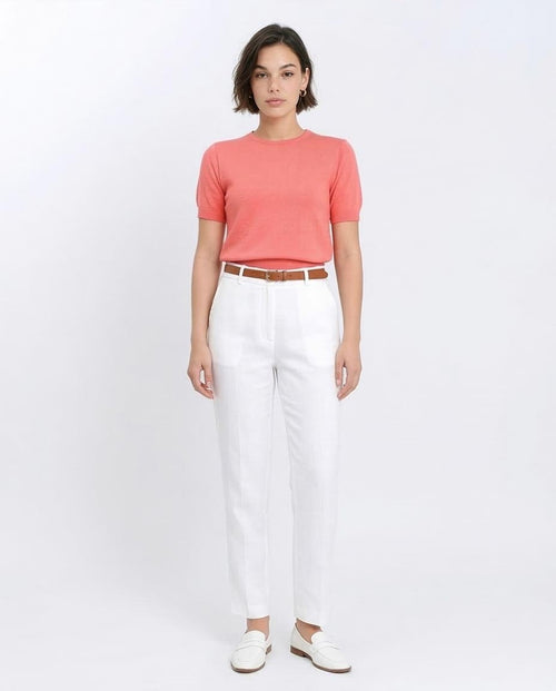 Ravin Women’s Short Sleeve Fine-Knit Cropped Sweater - R207981