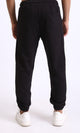 R208092 - Solid Slip On Pants with Hem - Black