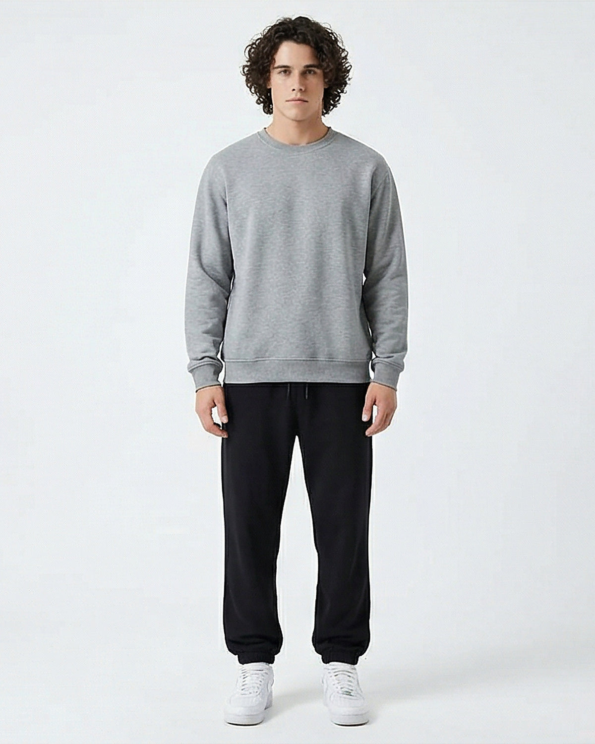 R208092 - Solid Slip On Pants with Hem - Black