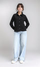 R208127 - Buttons Down Long Sleeves Textured Shirt - Black