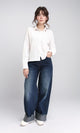 R208128 - Buttons Down Long Sleeves Textured Shirt - White