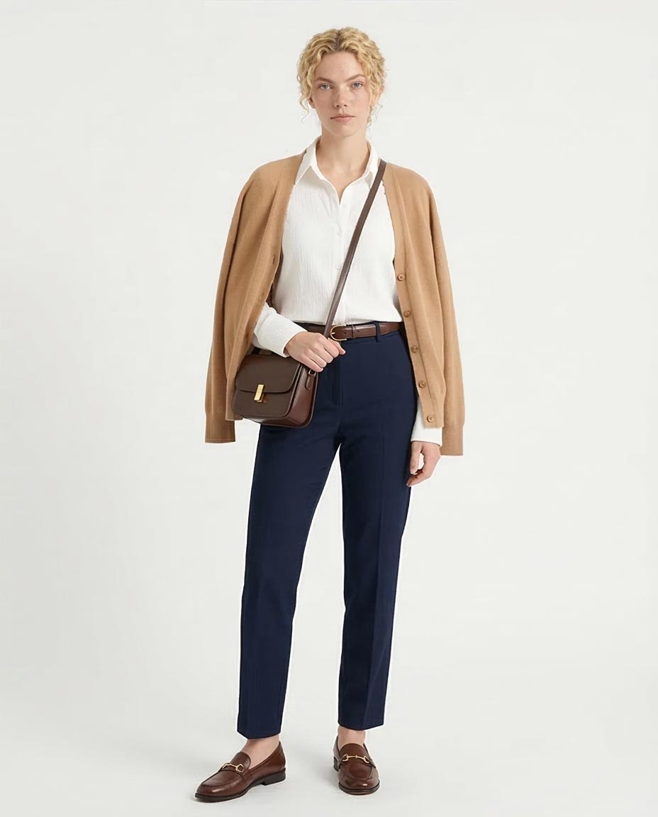 Ravin Women’s White Plissé Long-Sleeve Button-Down Shirt - R208128