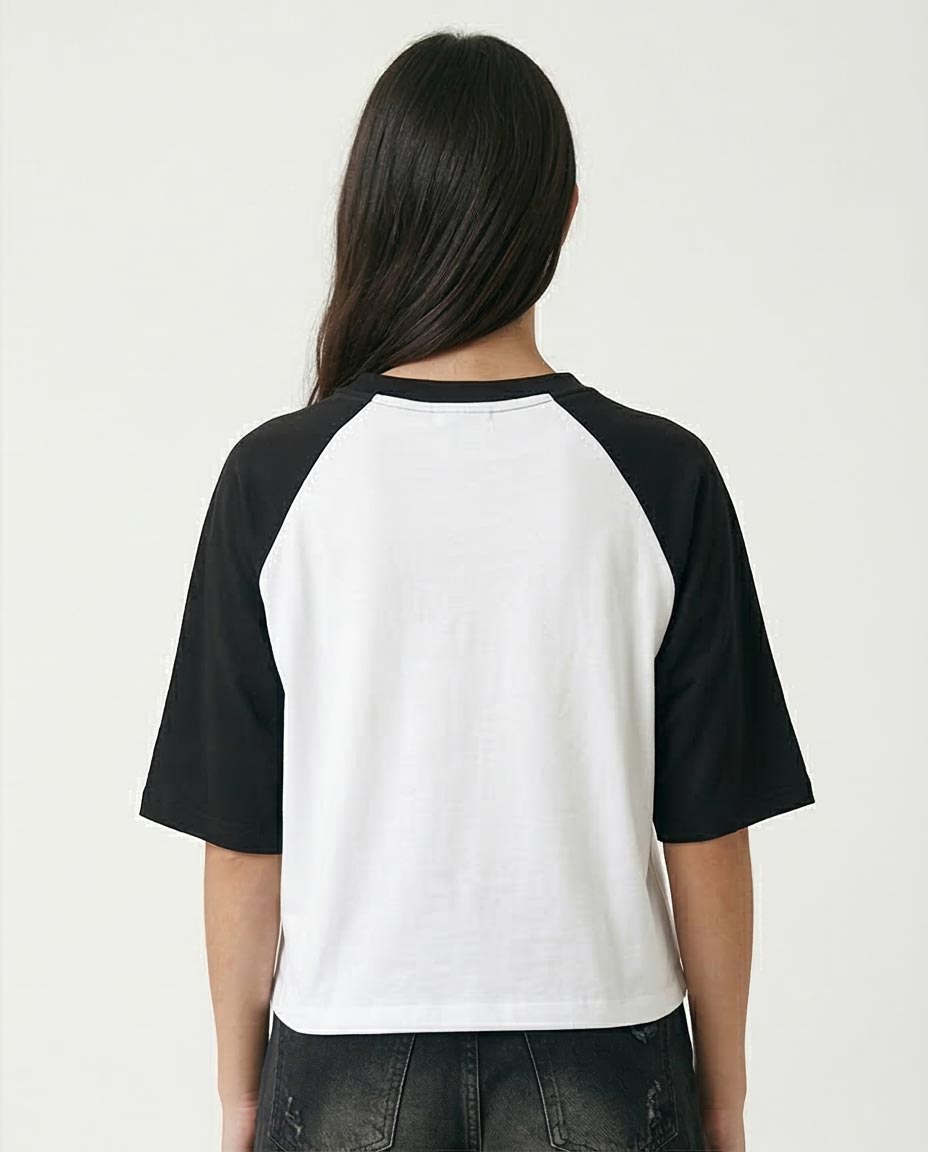 Ravin Boat Race Huntington Raglan Tee – Black & White Grunge - R208131