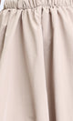 R208163 - Slip On Fashionable Balloon Skirt - Dark Beige