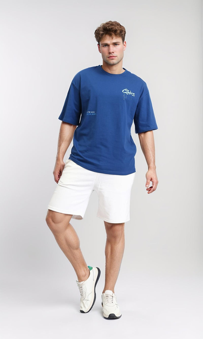 R208171 - Elastic Waist with Drawstring Shorts - Off-White