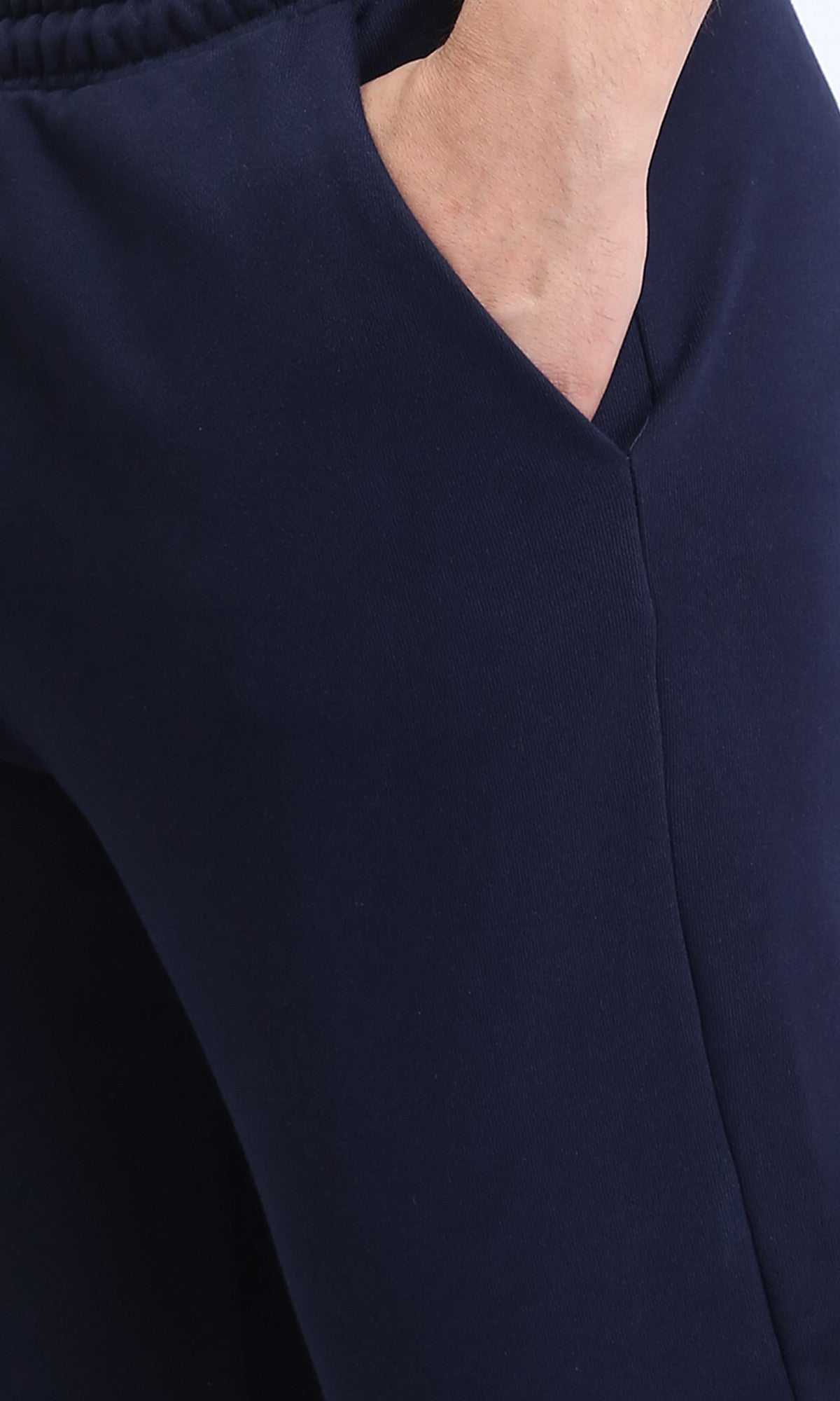 R208173 - Slip On Pants with Side Pockets - Navy Blue