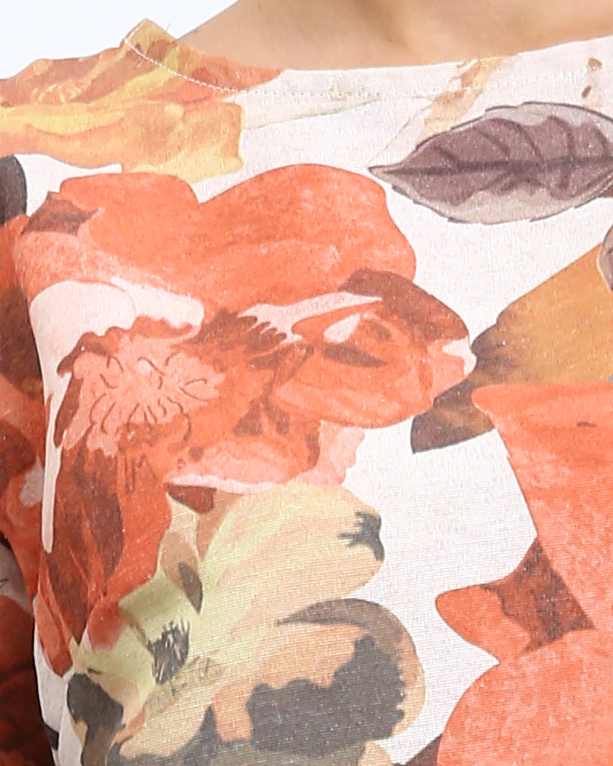 Ravin Floral Print Boxy Crop Top – Autumn Bloom - R208492