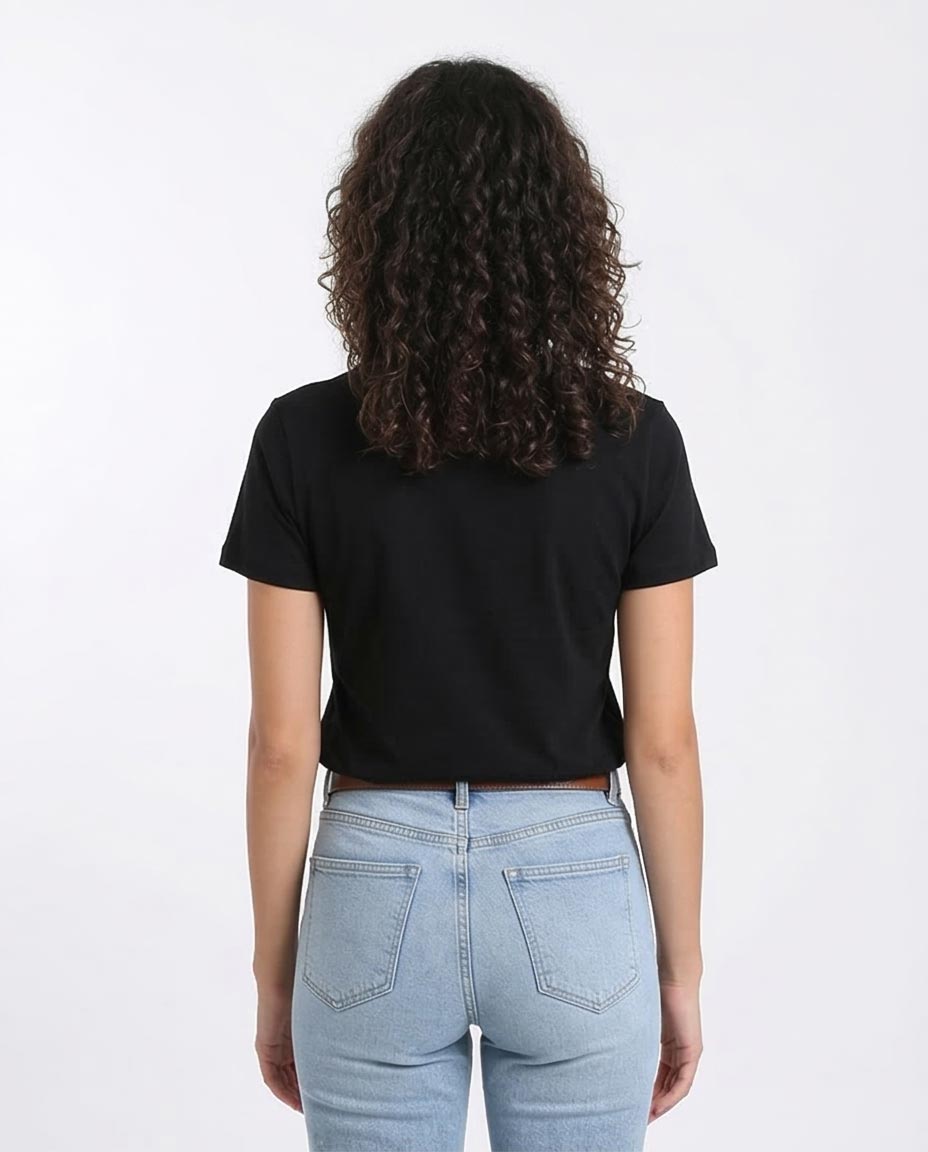 Ravin Women's Wild Flowers Horseshoe Graphic T-Shirt - Black - R208509