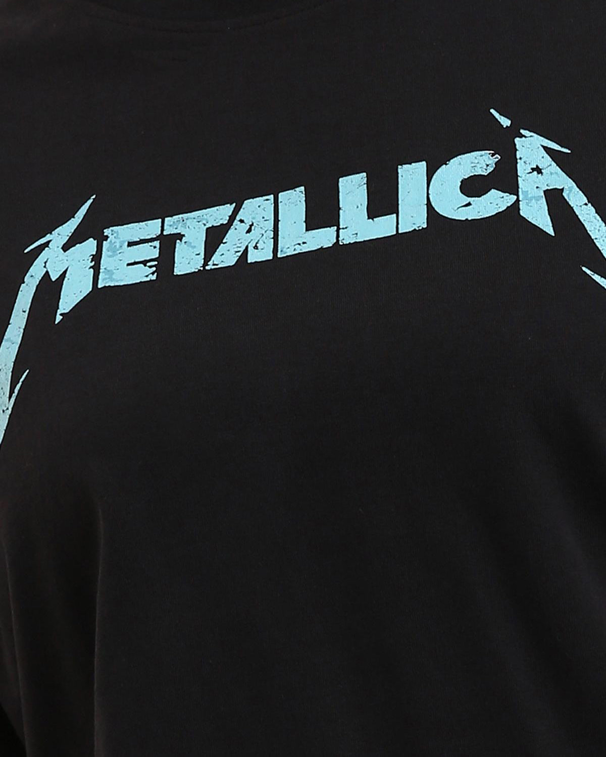 RAVIN Women's Metallica Graphic Cropped T-Shirt - Black - R208514