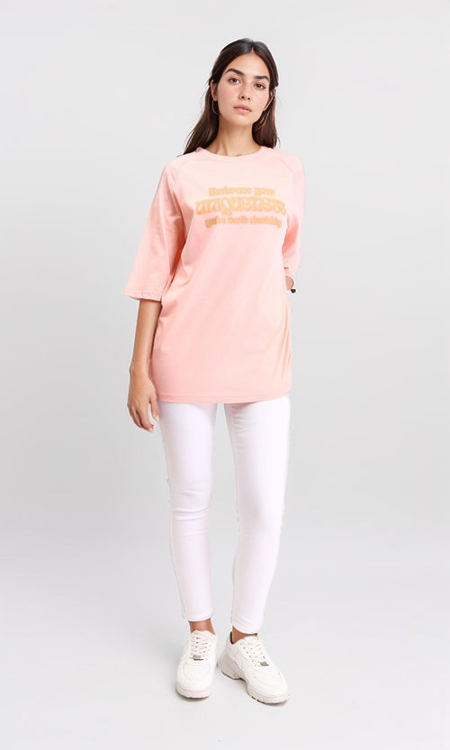 R208518 - Slip On Printed Relaxed Long Tee - Simon