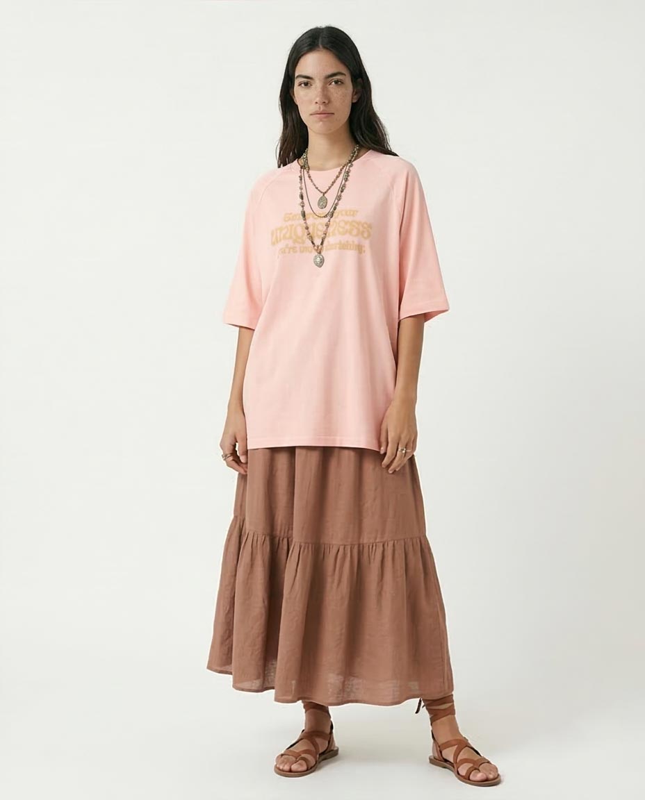 Ravin Oversized Graphic Tee – "Embrace Your Uniqueness" - Simon - R208518