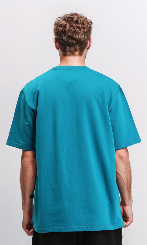 R208566 - Slip On Solid Casual Tee - Petroleum