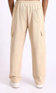 R208572 - Self Pattern Pants with Pockets - Light Sand