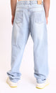 R208749 - Solid Straight Wide Leg Casual Jeans - Light Blue