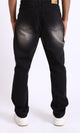 R208750 - Straight Leg Jeans with Wash - Black