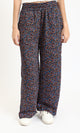 R208765 - Colorful Floral Slip On Pants - Multicolor