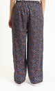 R208765 - Colorful Floral Slip On Pants - Multicolor