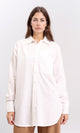 R208768 - Solid Long Sleeves Shirt with Front Pocket - Off-White