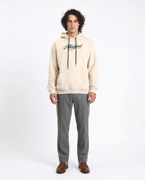 Ravin | "Moment" Oversized Graphic Hoodie – Sandstone - R208842