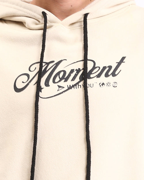 Ravin | "Moment" Oversized Graphic Hoodie – Sandstone - R208842