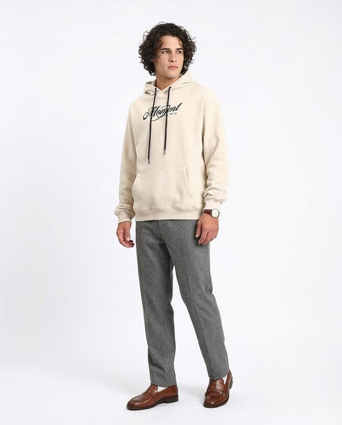 Ravin | "Moment" Oversized Graphic Hoodie – Sandstone - R208842