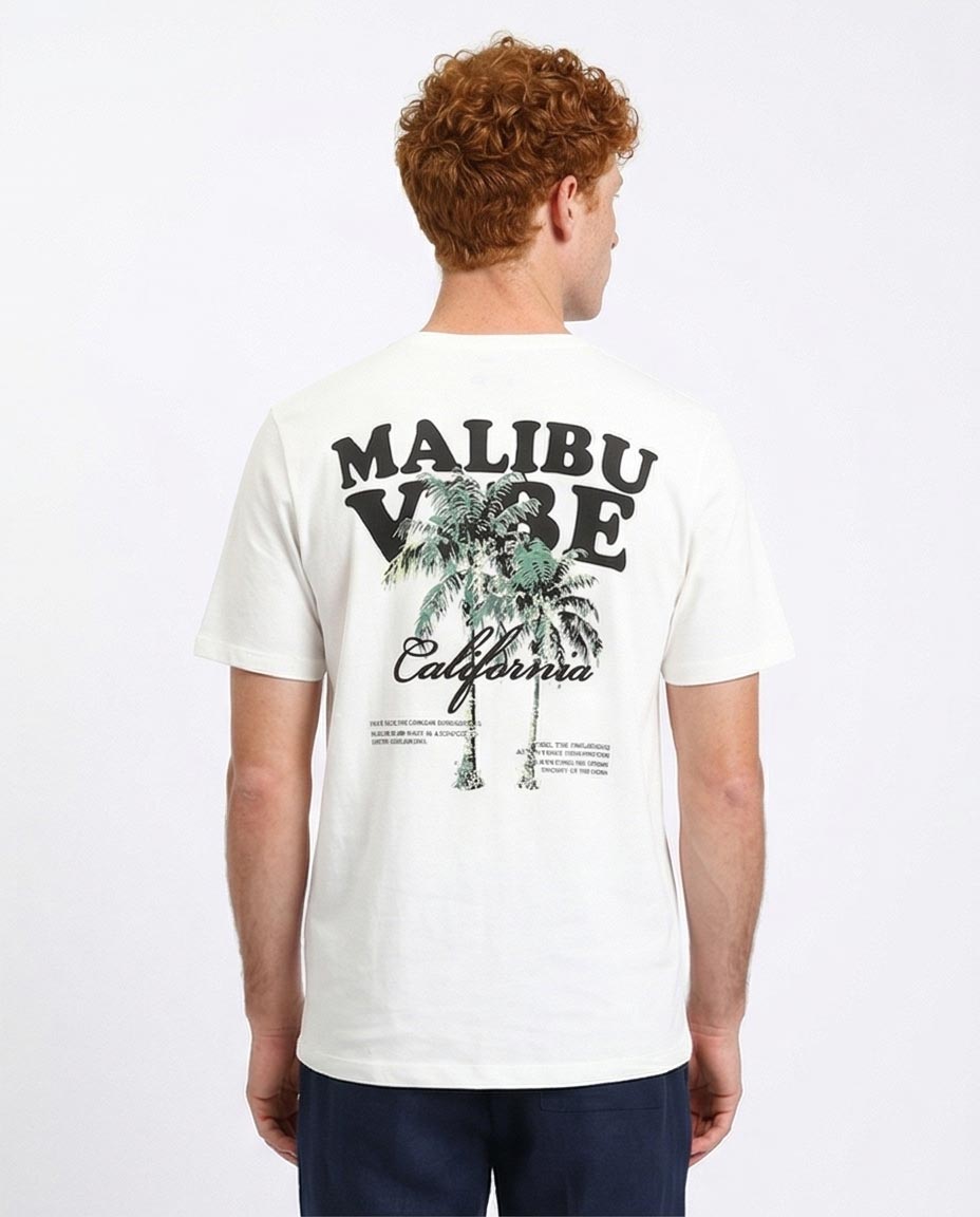 Ravin Malibu Vibe Graphic Tee – White - R208968