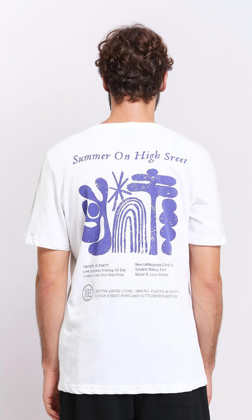 R208971 - Slip On Regular Fit Round Neck Tee - White