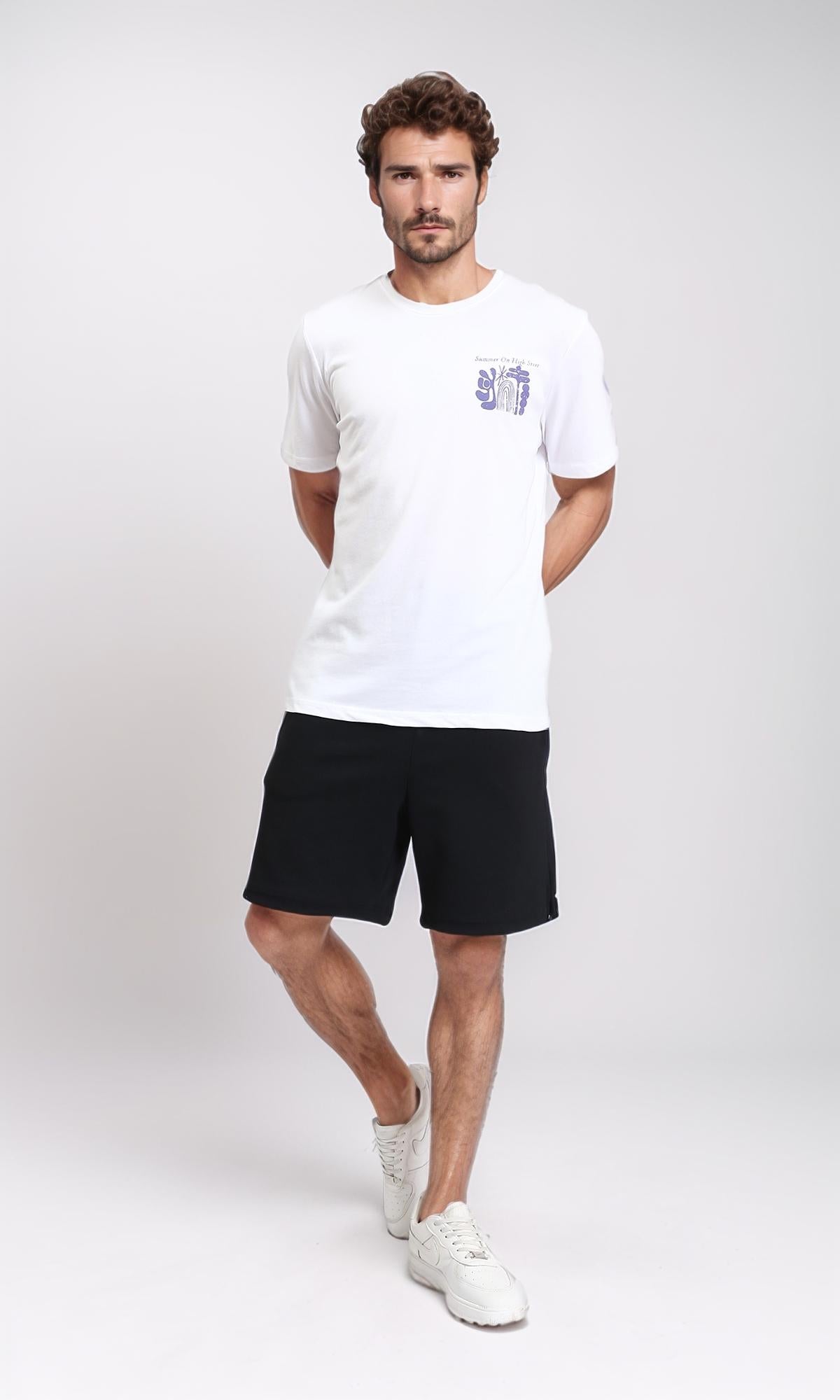 R208971 - Slip On Regular Fit Round Neck Tee - White