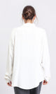 R209115 - Solid shirt with Patched Pockets - Off-White