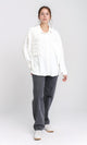 R209115 - Solid shirt with Patched Pockets - Off-White