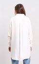 R209117 - Sold Buttoned Cotton Long Shirt - White