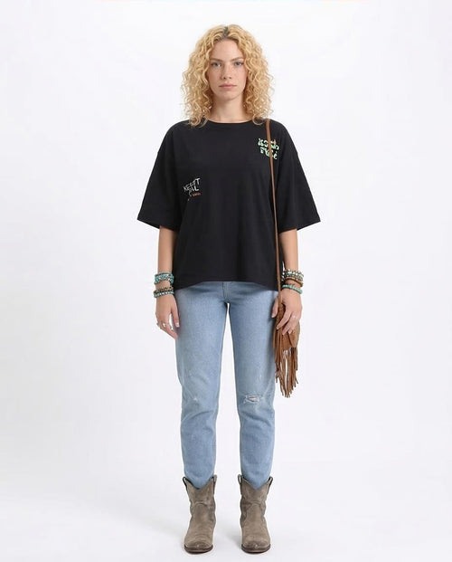 Ravin Men's Oversized "Keep It Fresh" Graphic T-Shirt - Black - R209137