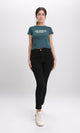 R209140 - Printed "You Deserve Better" Regular Tee - Teal
