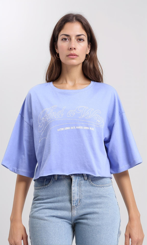 R209147 - "Find a Way" Relaxed Cotton Tee - Lavender