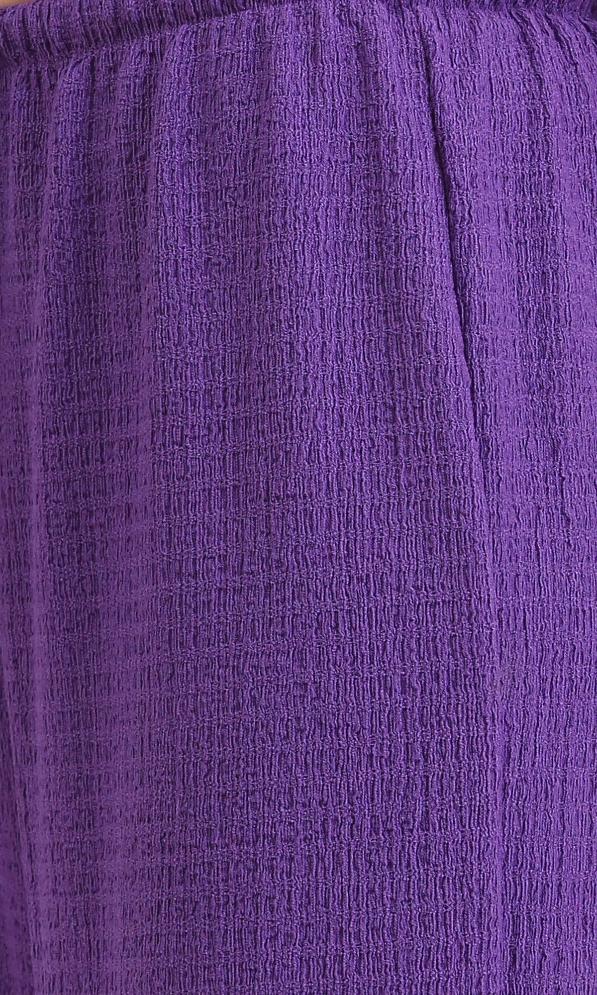 R209210 - Elastic Waist with Drawstring Comfy Pants - Purple