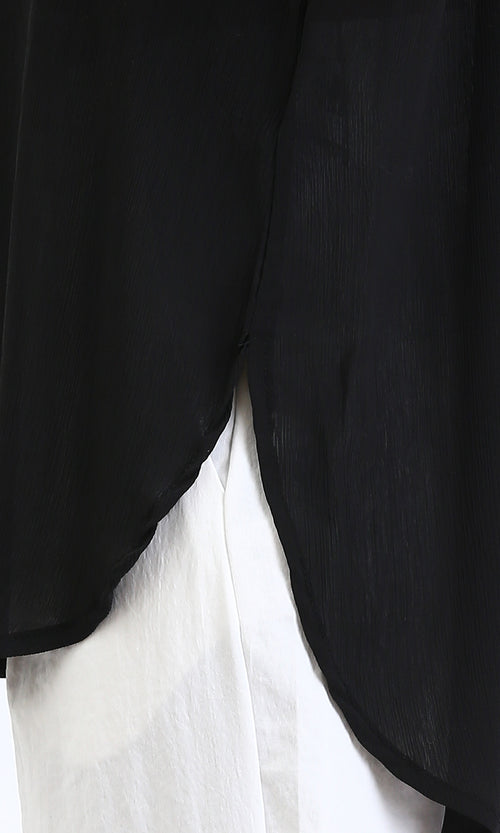 R209211 - Lightweight Long Sleeves Shirt - Black