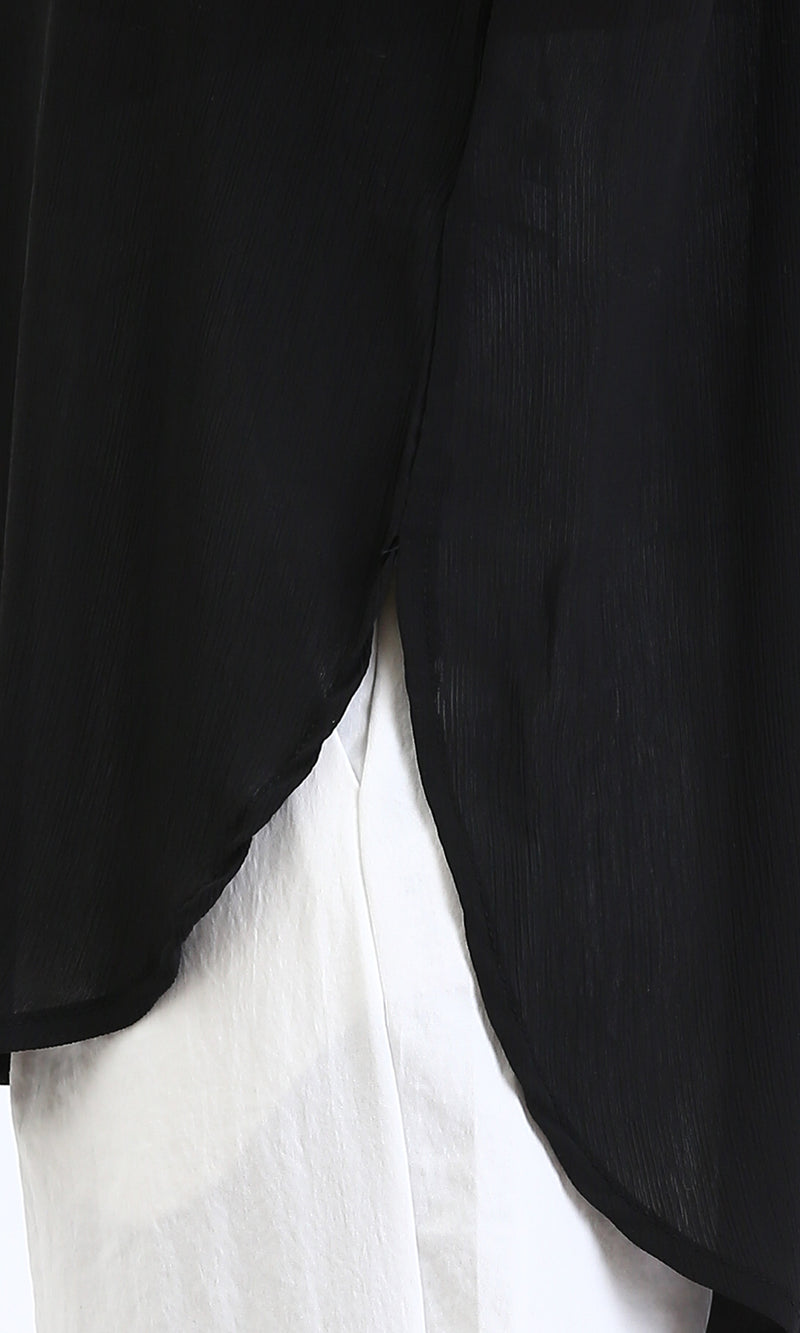 R209211 - Lightweight Long Sleeves Shirt - Black