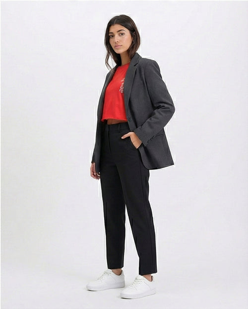 R209239 - Printed Relaxed Fit Cotton Tee - Red