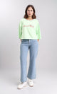 R209242 - Wide Neck Slip On Short Tee - Light Green