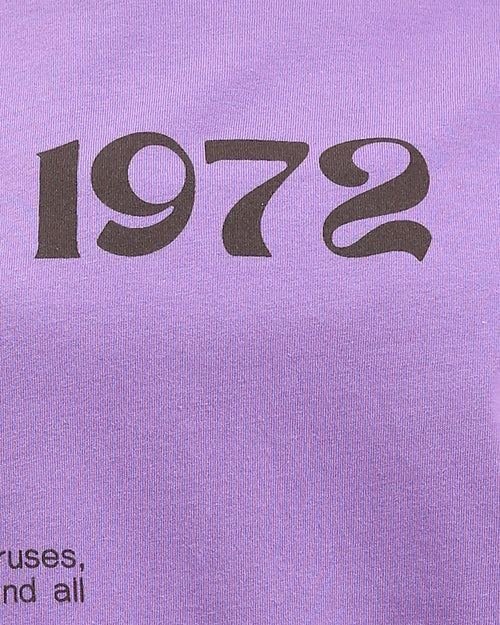 Ravin "Summer 1972" Retro Graphic Lavender Oversized T-Shirt - R209261