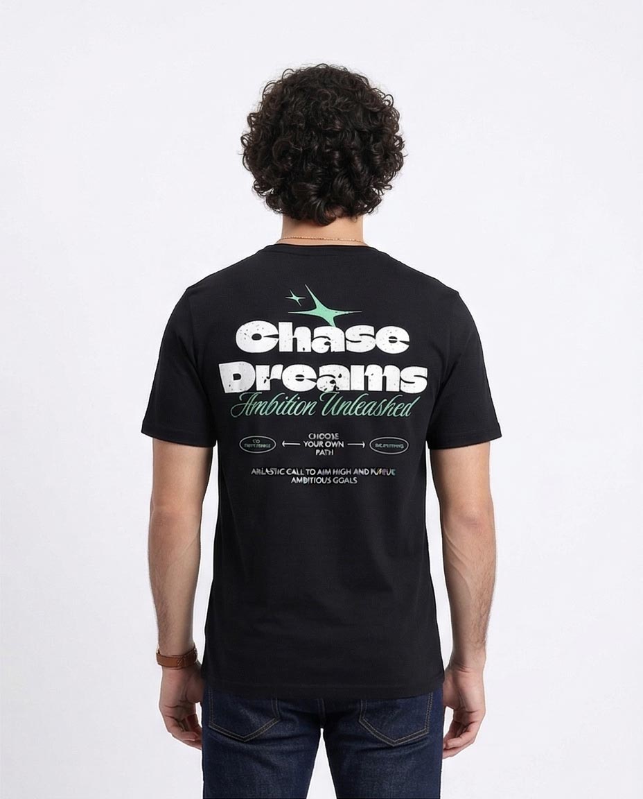 Ravin "Chase Dreams" Graphic Tee – Elevated Street Edition Black - R209358