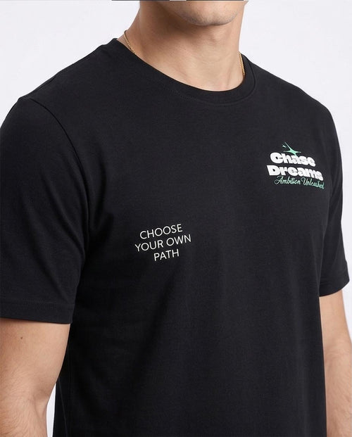Ravin "Chase Dreams" Graphic Tee – Elevated Street Edition Black - R209358