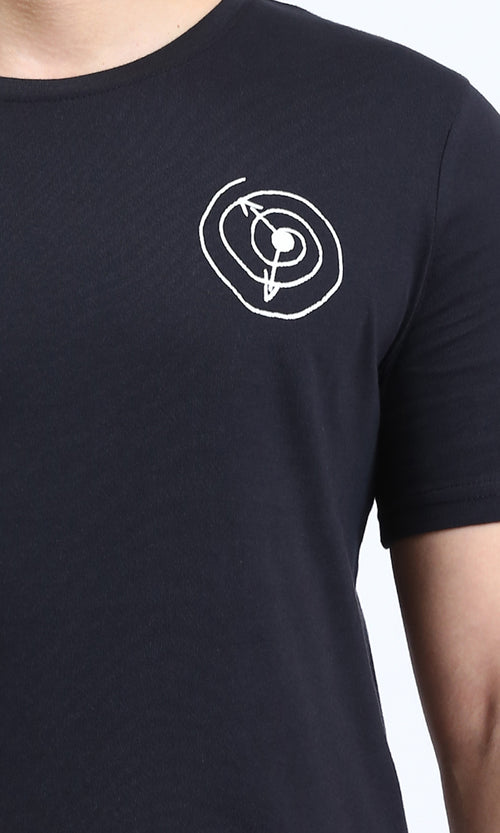 R209361 - Slip On Cotton Printed Tee - Black